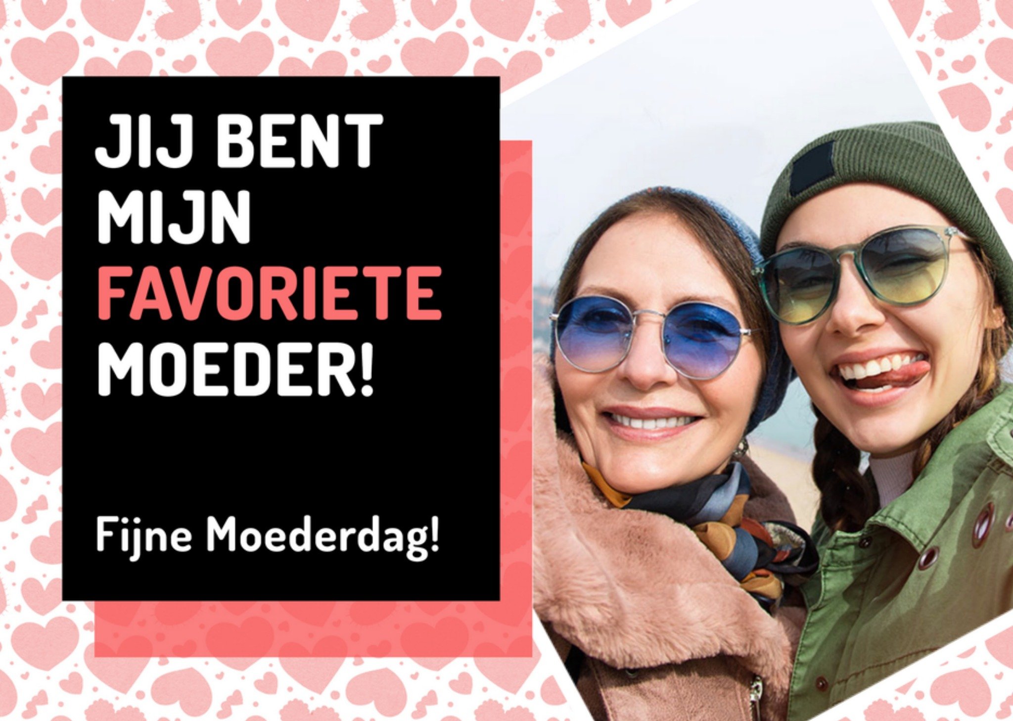 Moederdagkaart fotokaart Kaart Love Repeat