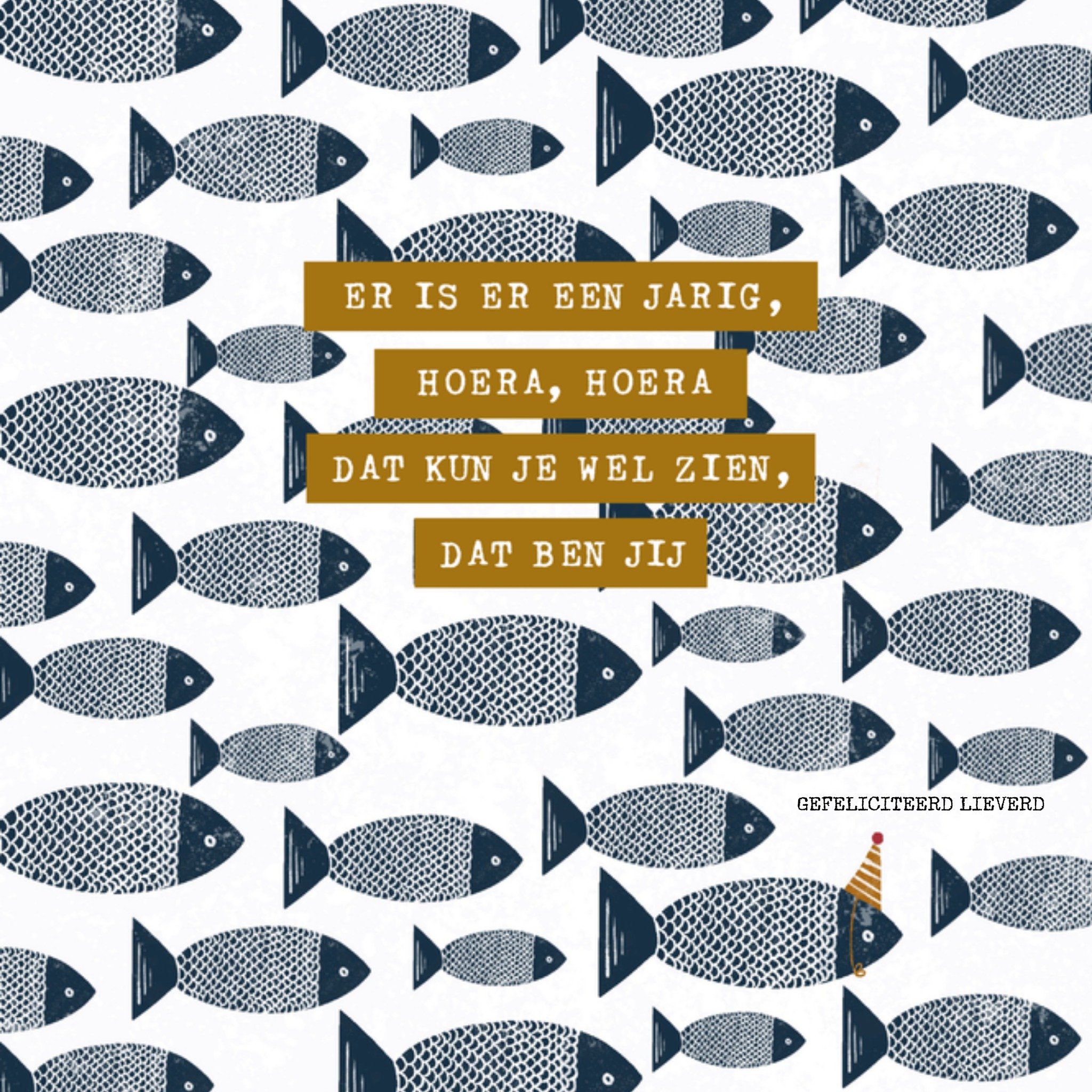 Greetz Verjaardagskaart Wederhelft man Vierkant