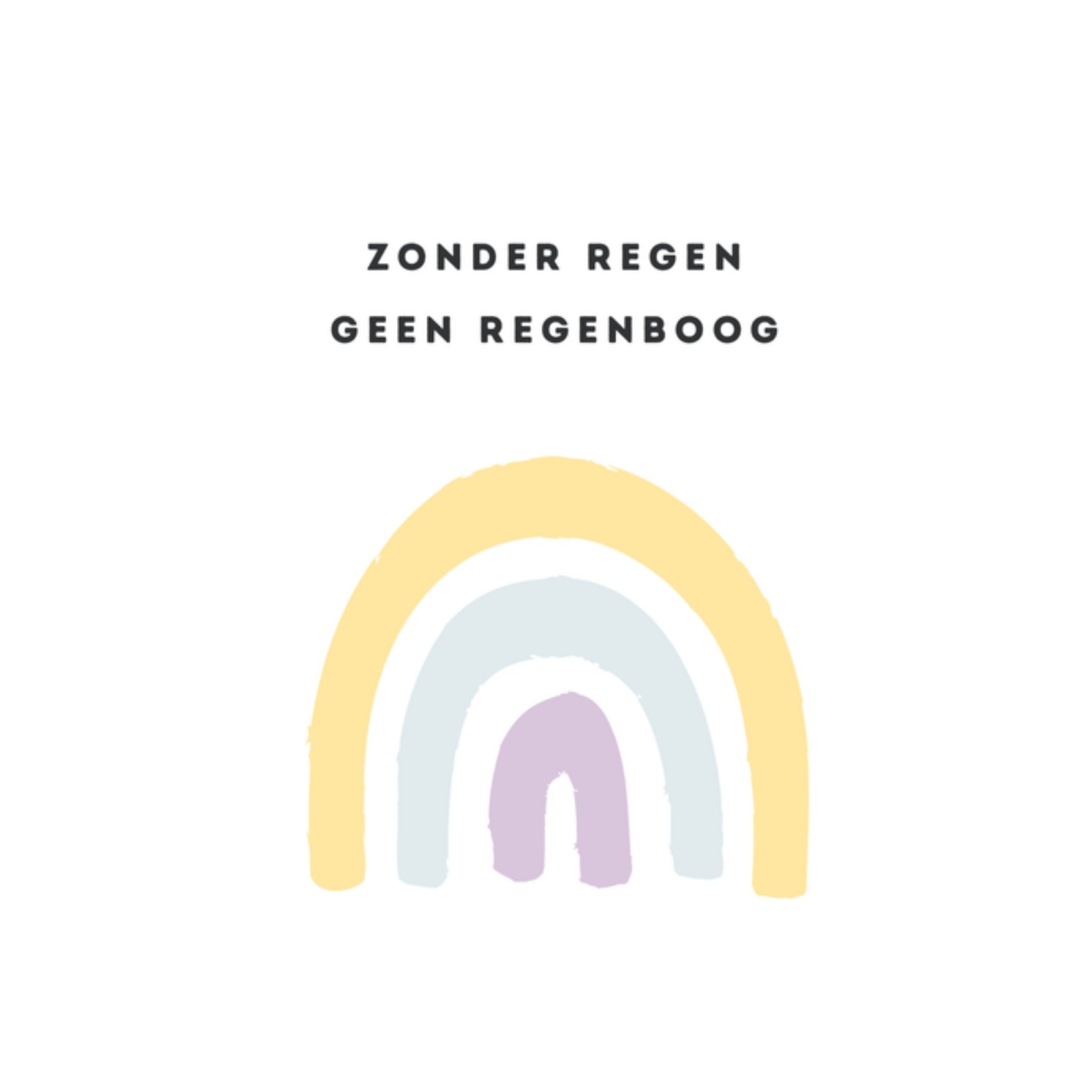 Greetz Sterkte kaart regenboog Vierkant
