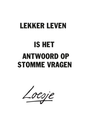 Loesje | Zomaar kaart | Succes