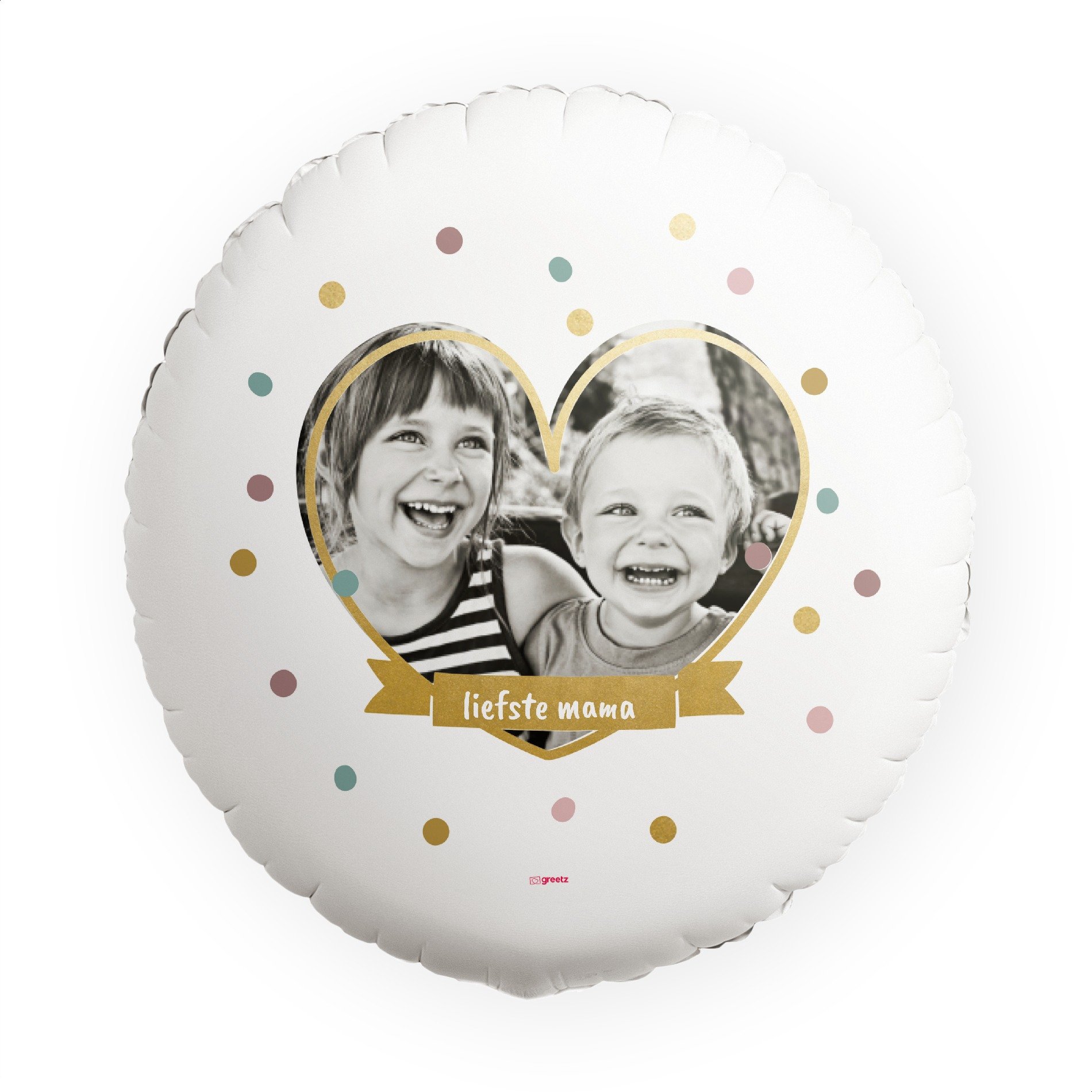 Ballon Liefste mama met eigen foto Greetz