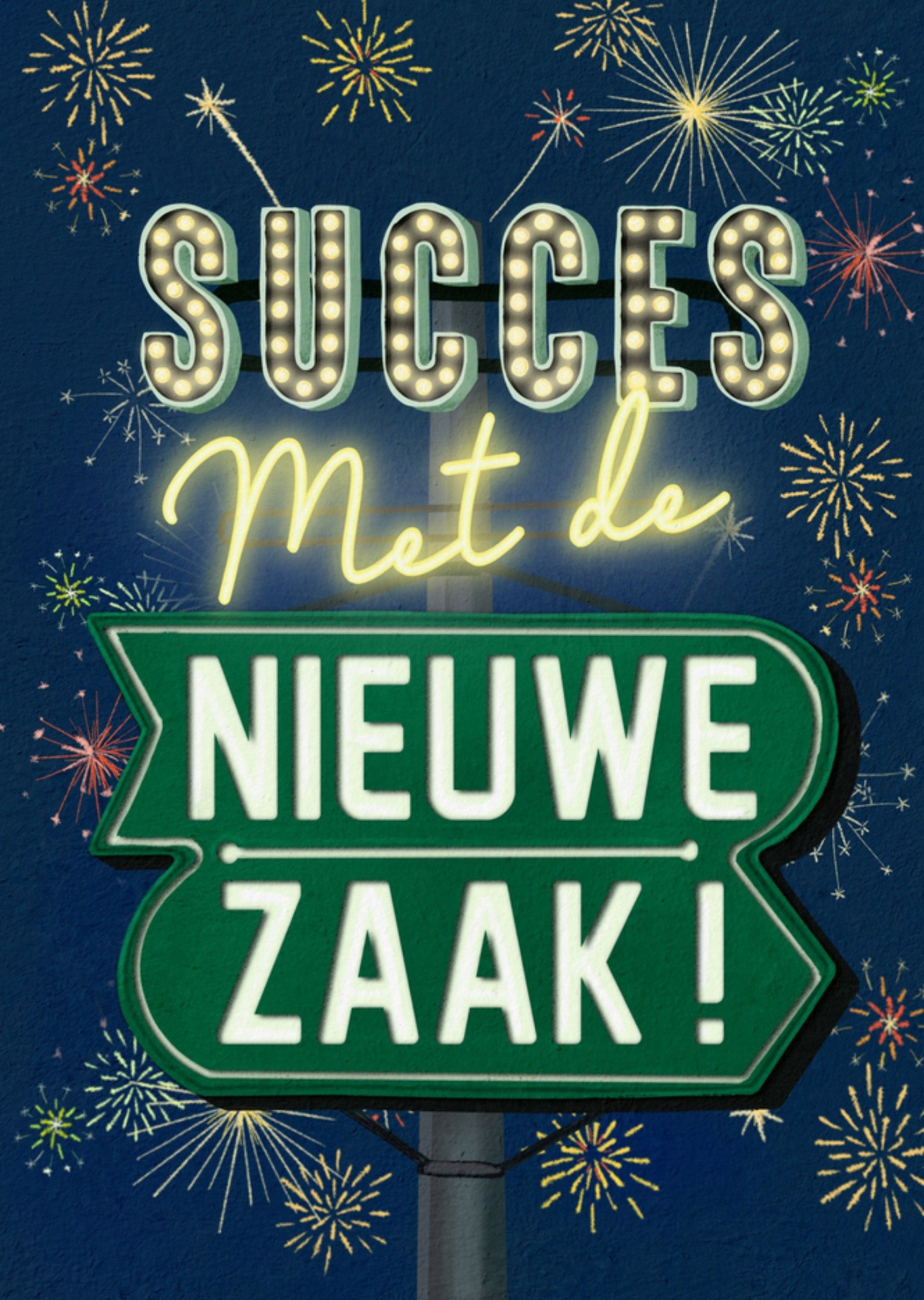 Opening nieuwe zaak vuurwerk Kaart Petit Konijn