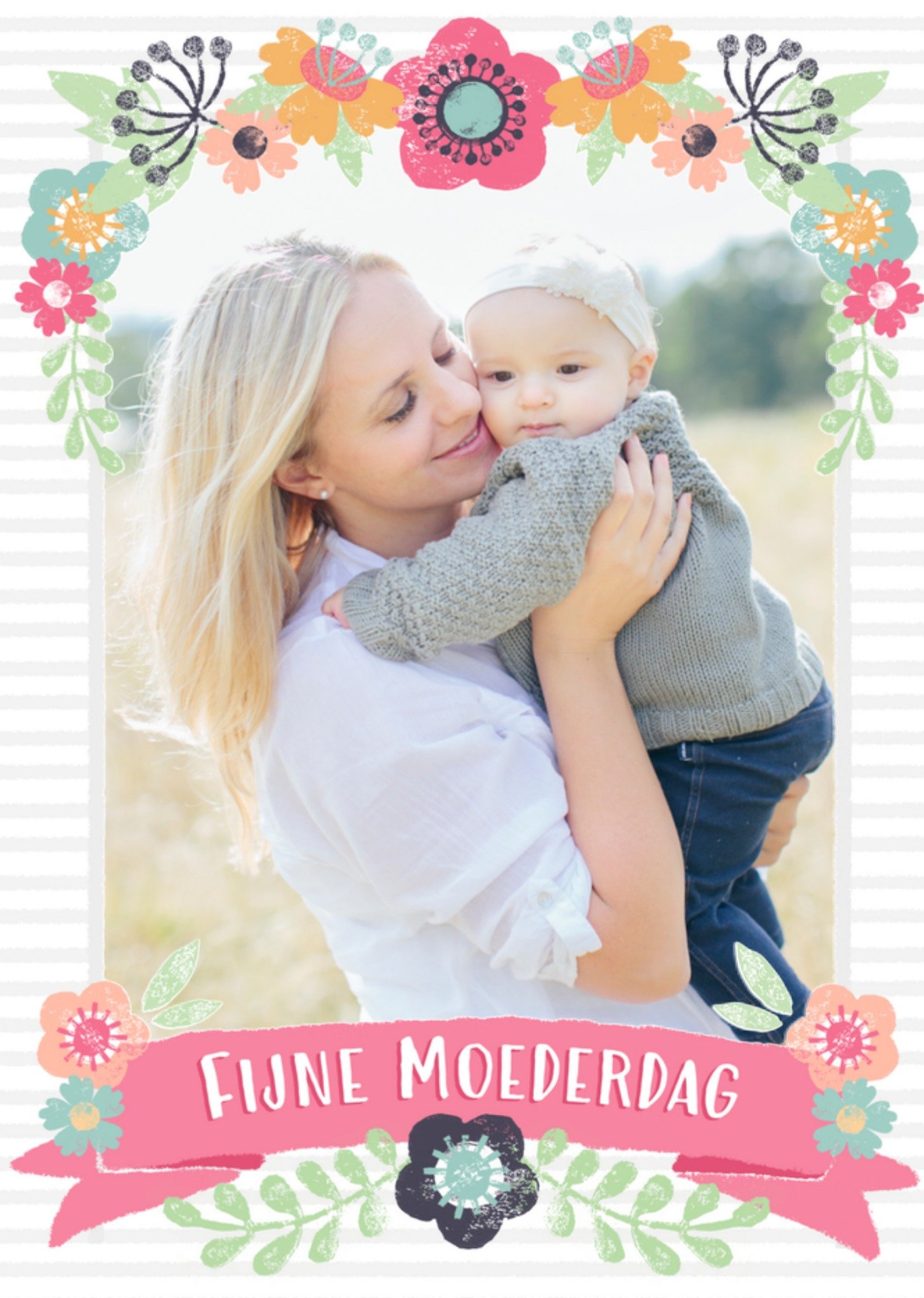 Moederdagkaart foto bloemen Kaart Greetz