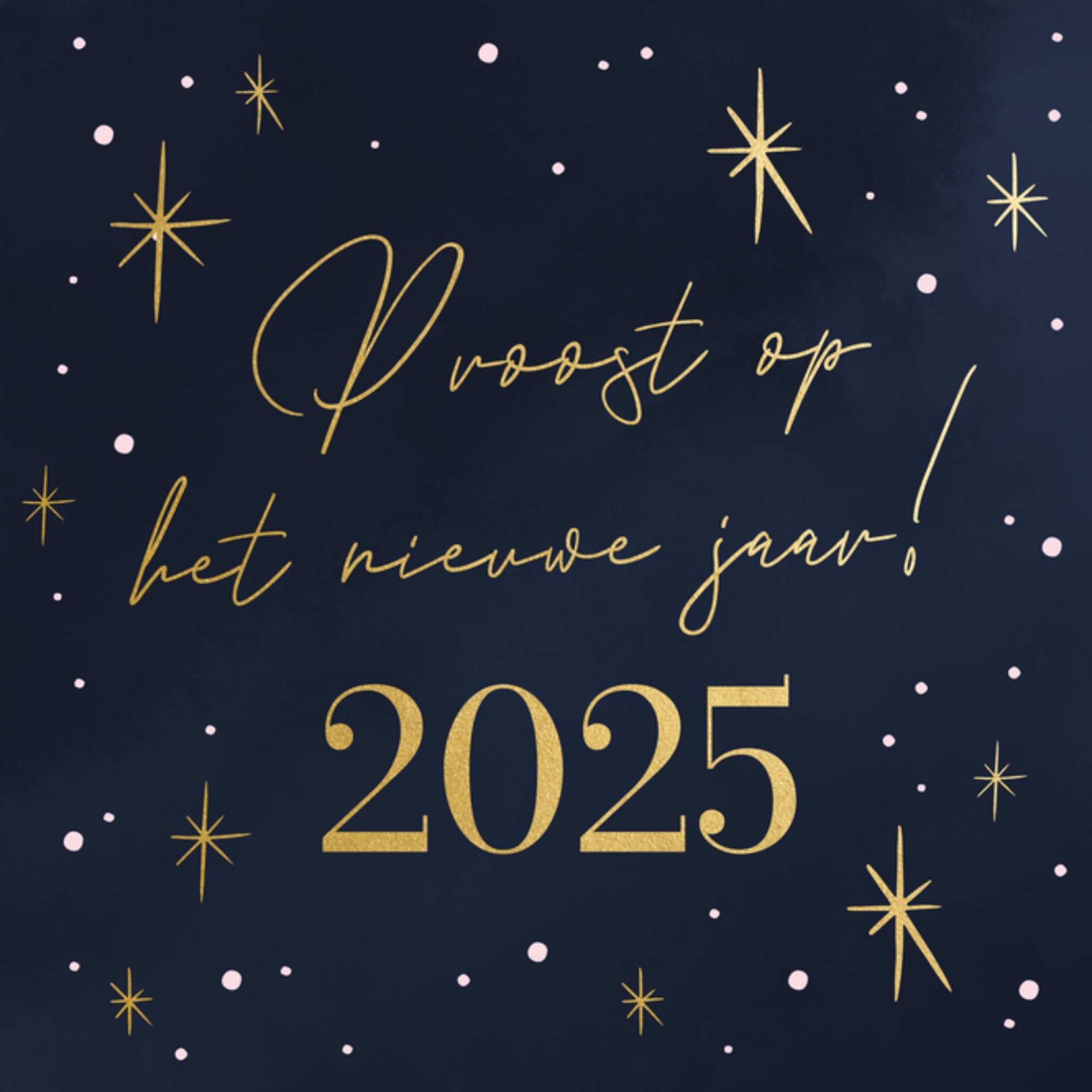 Greetz Nieuwjaarskaart proost op het nieuwe jaar! Vierkant