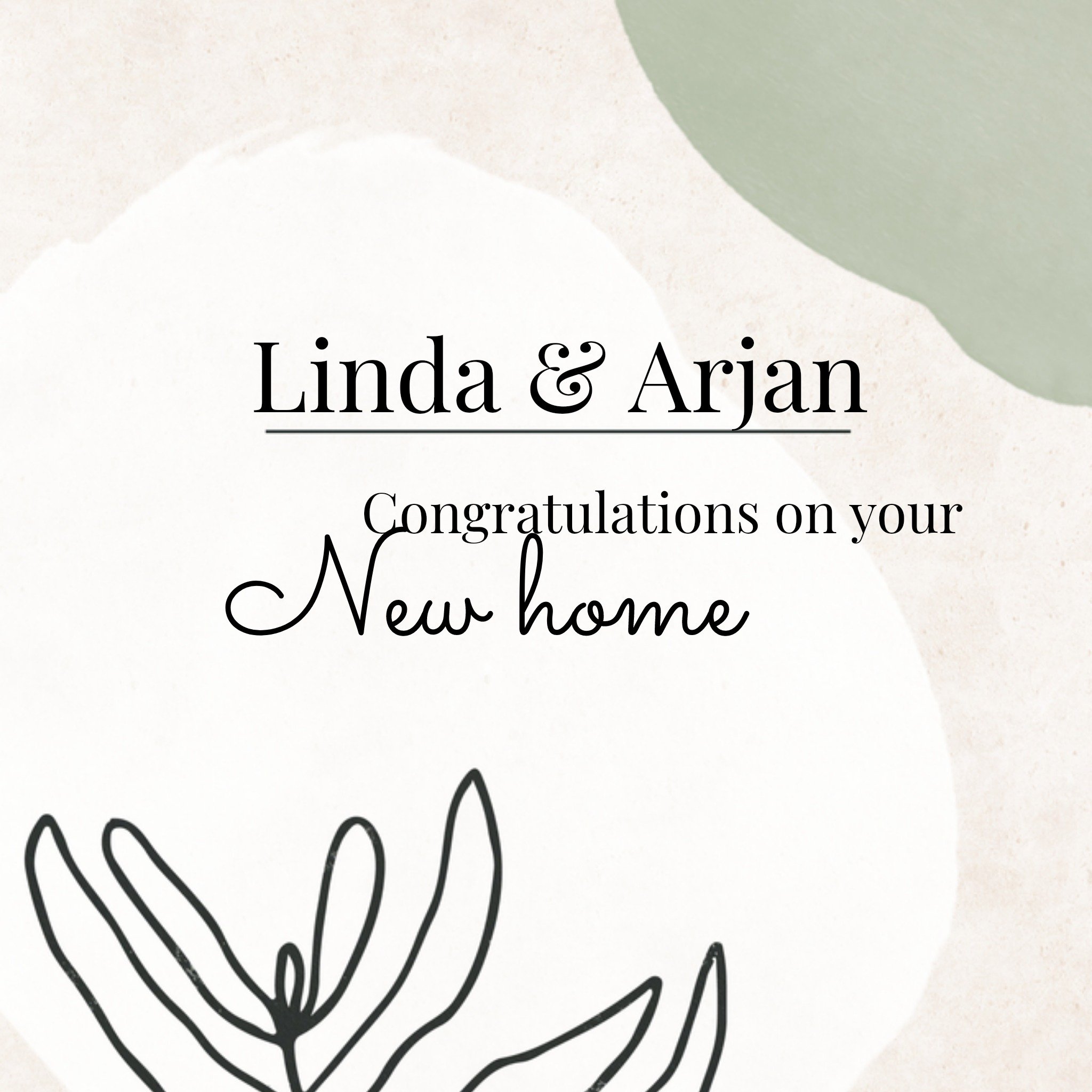 Greetz Nieuwe woning Vrolijk Vierkant