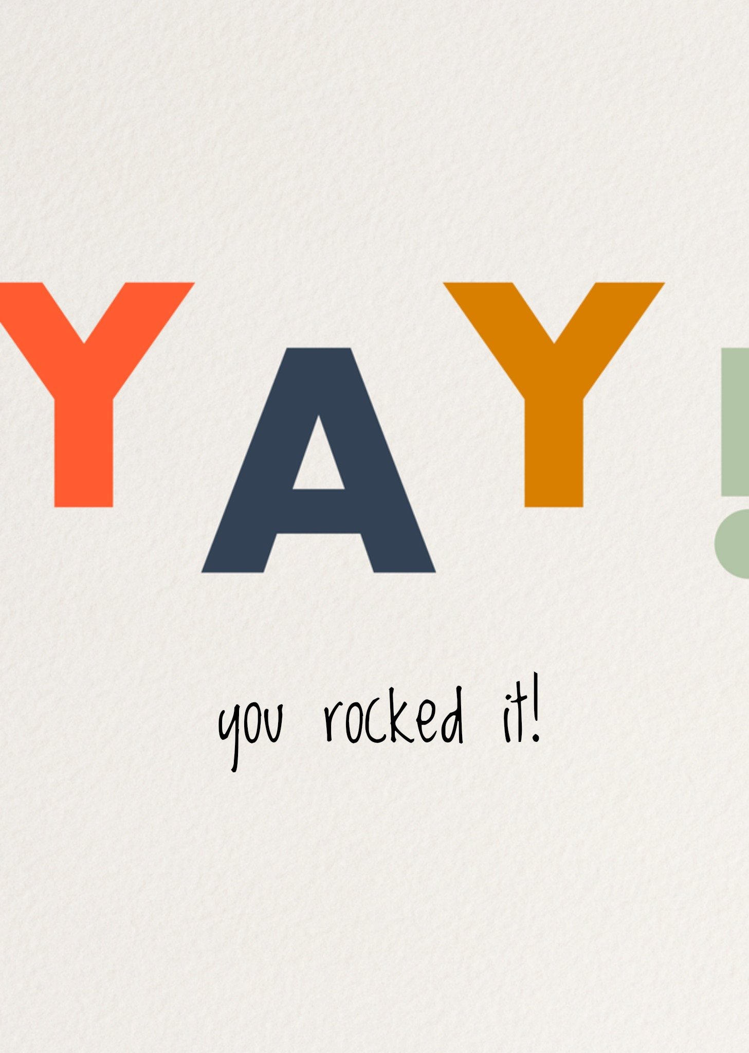 Greetz Geslaagd kaart you rocked it! Standard Card
