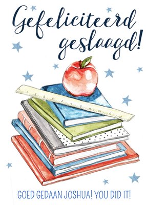 Greetz | Geslaagd kaart | met naam | illustratie