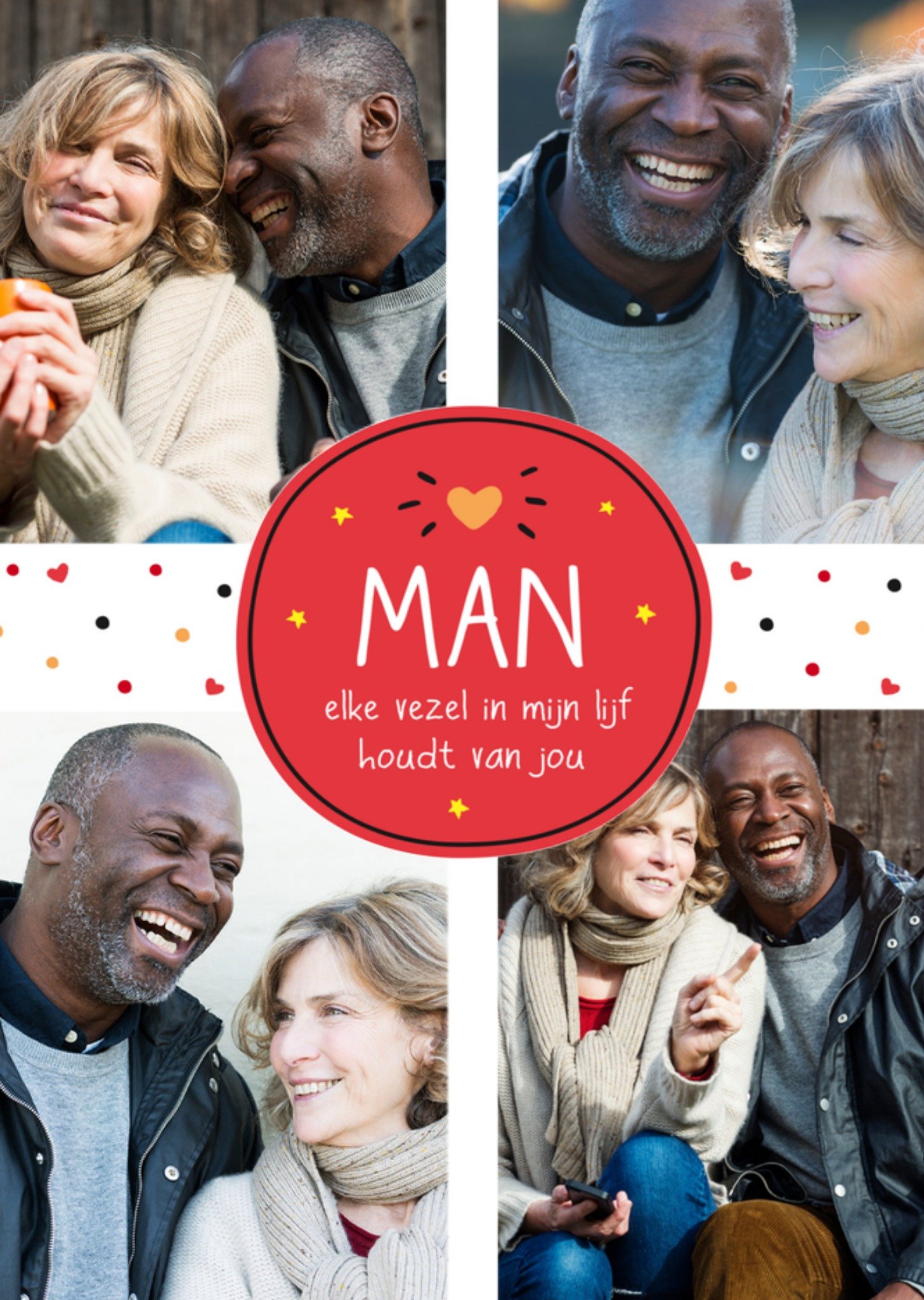 Valentijnskaart fotokaart Kaart Happy Jackson