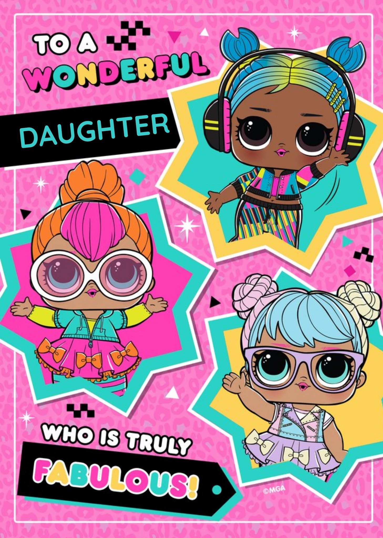 L. O.L Suprise Verjaardagskaart Truly fabulous Dochter Greetz