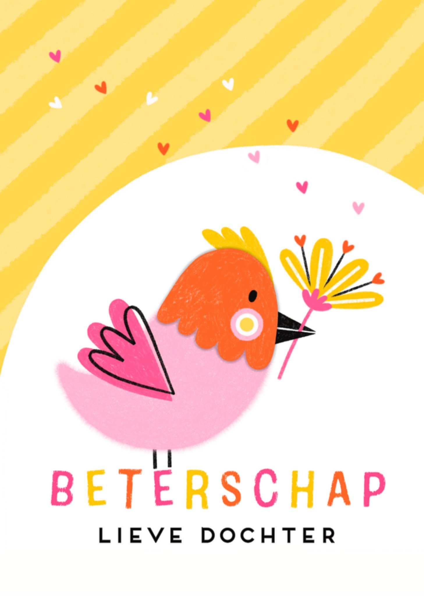 Beterschapskaart Lieve Dochter Kaart Marieke Witke