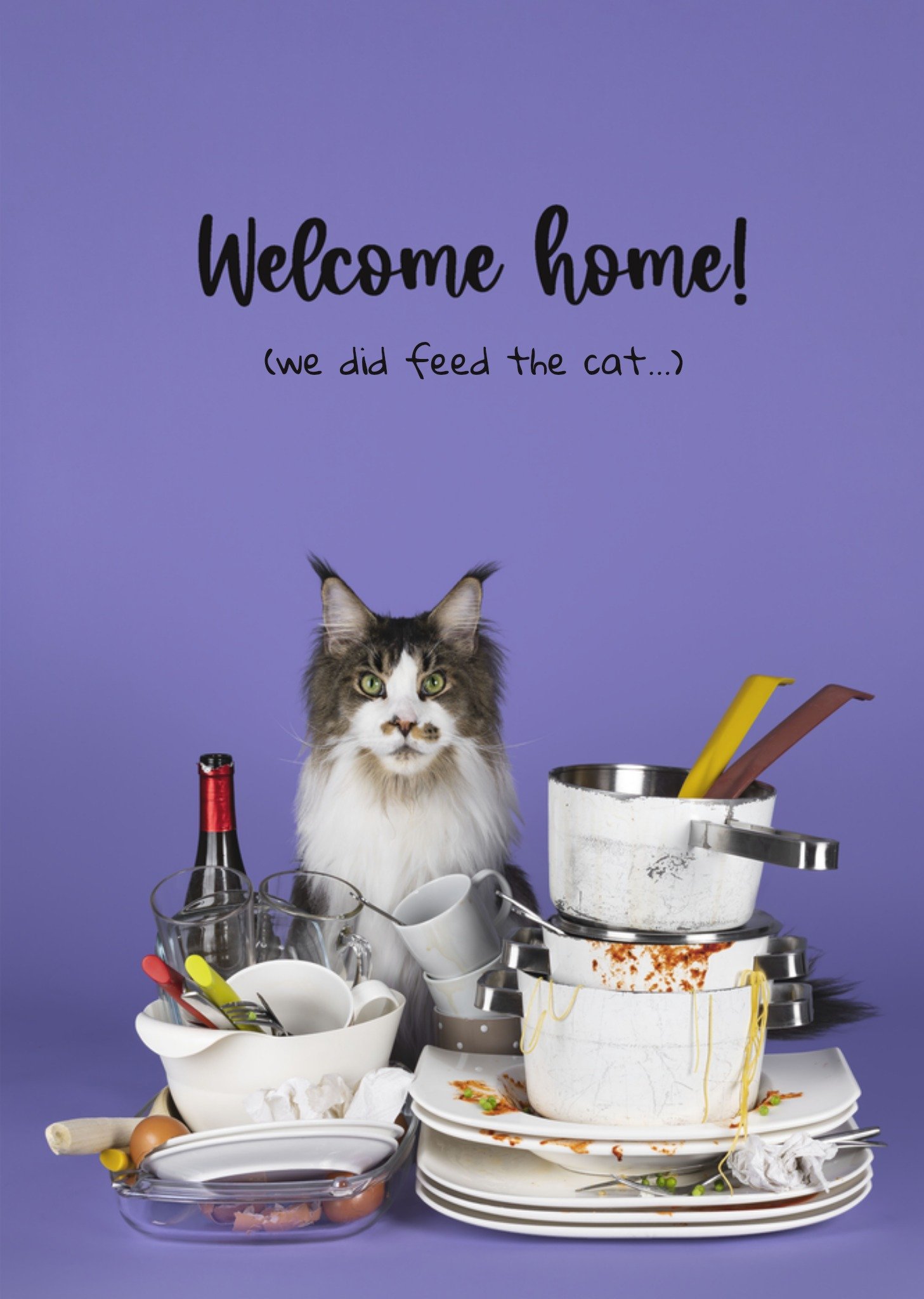 Vakantie kaart Welkom thuis Kaart Catchy Images