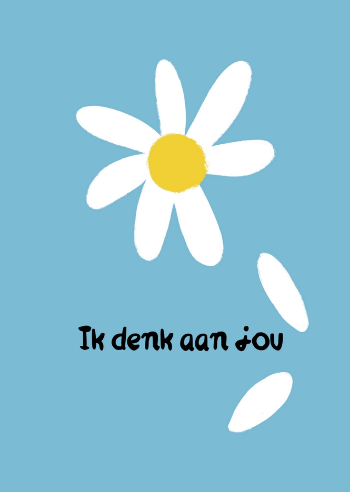 Beterschapskaart ik denk aan jou Kaart Greetz