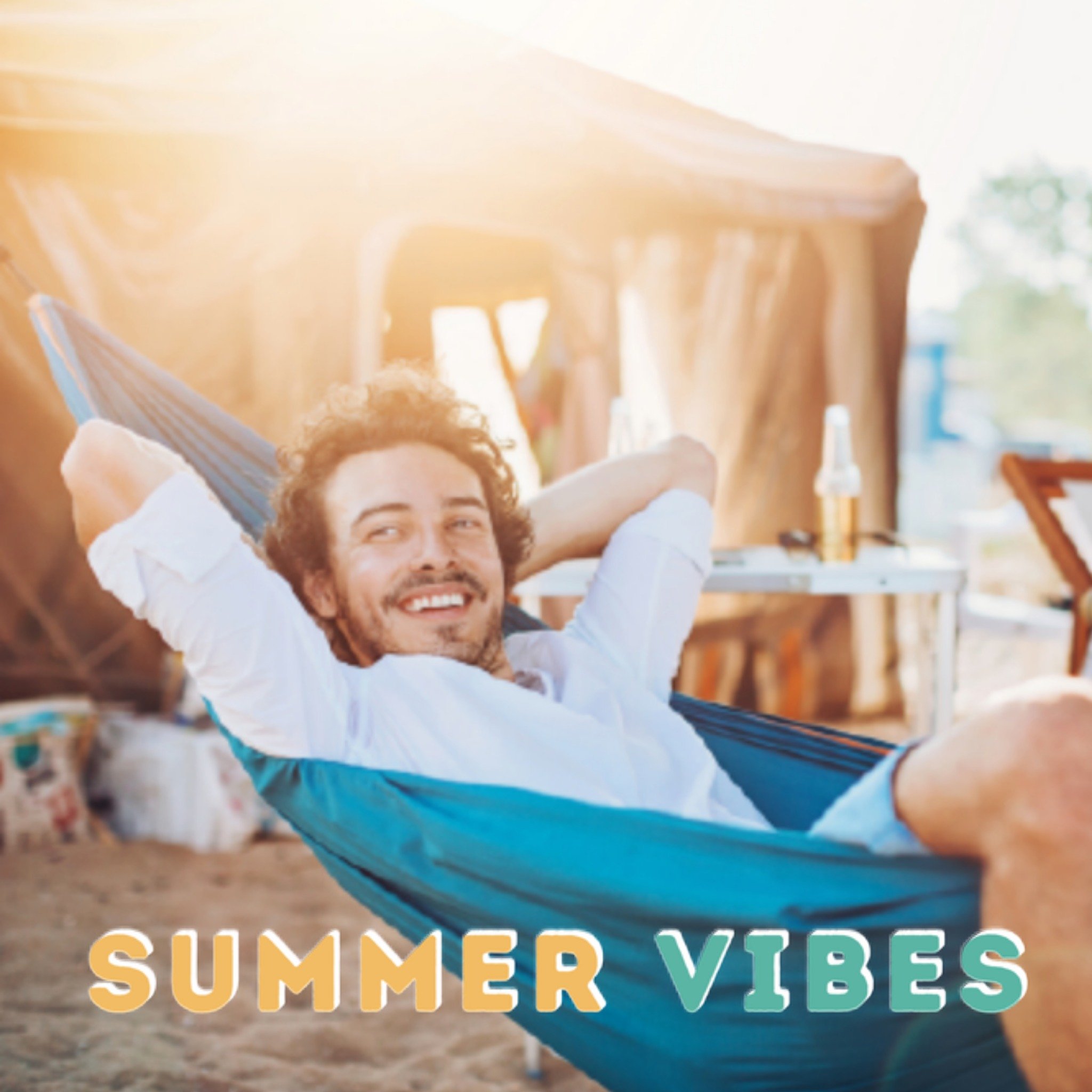 Greetz Vakantiekaart Summer vibes Foto Vierkant