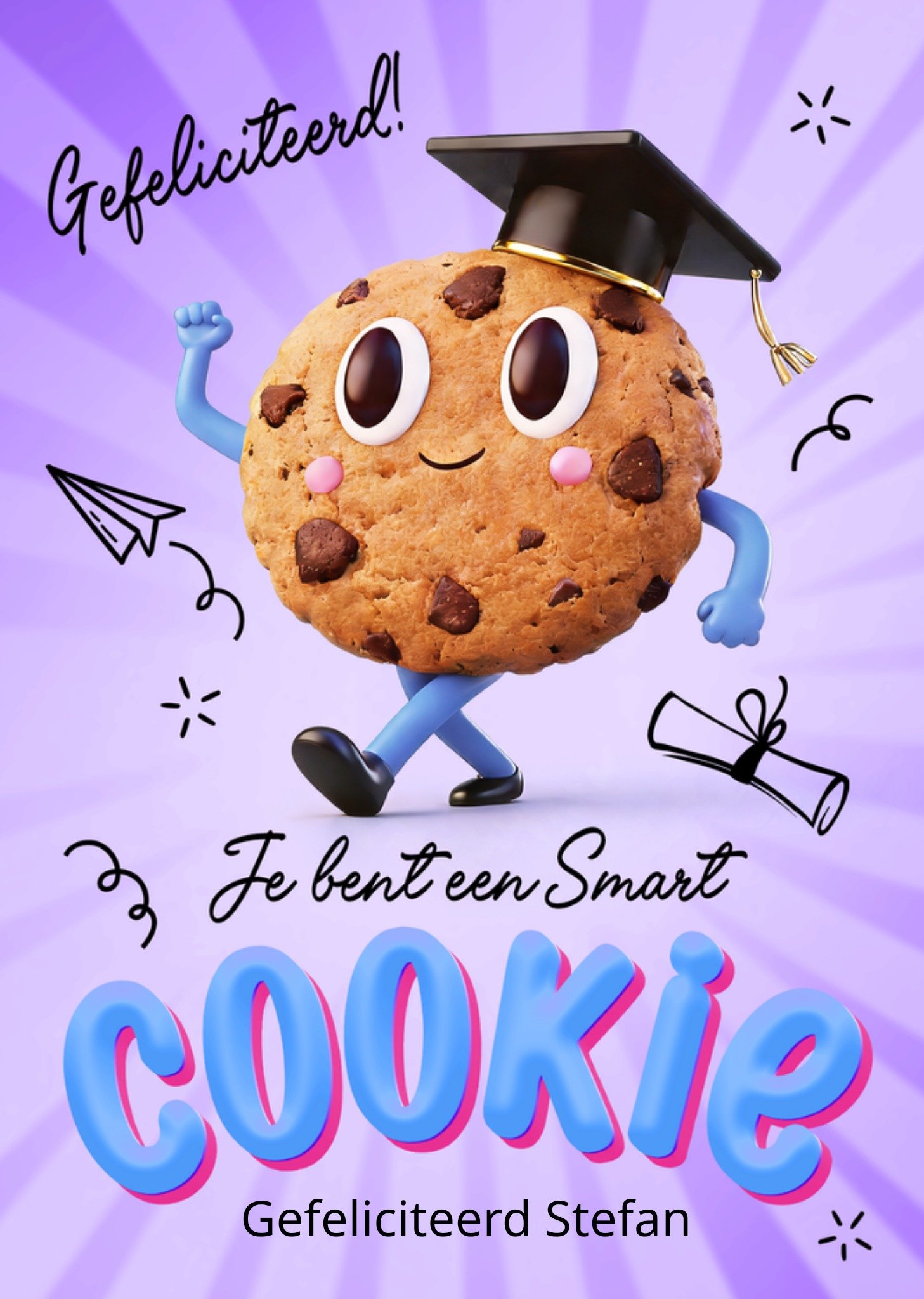 Geslaagd kaart Smart cookie van Luckz