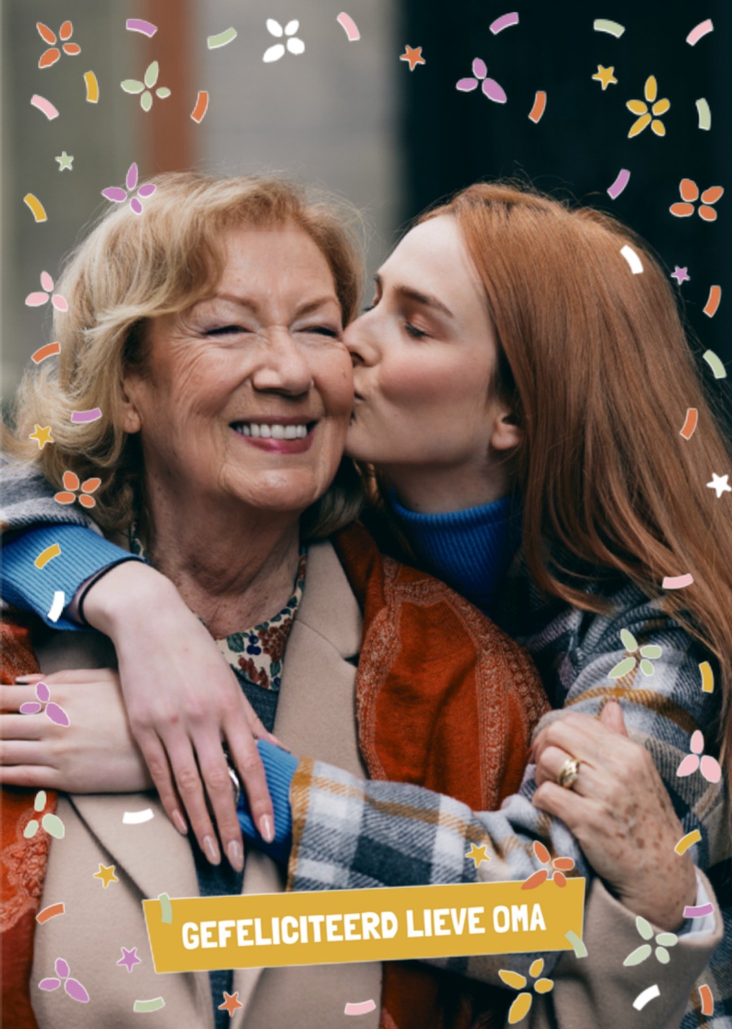 Verjaardagskaart Gefeliciteerd lieve Oma Greetz