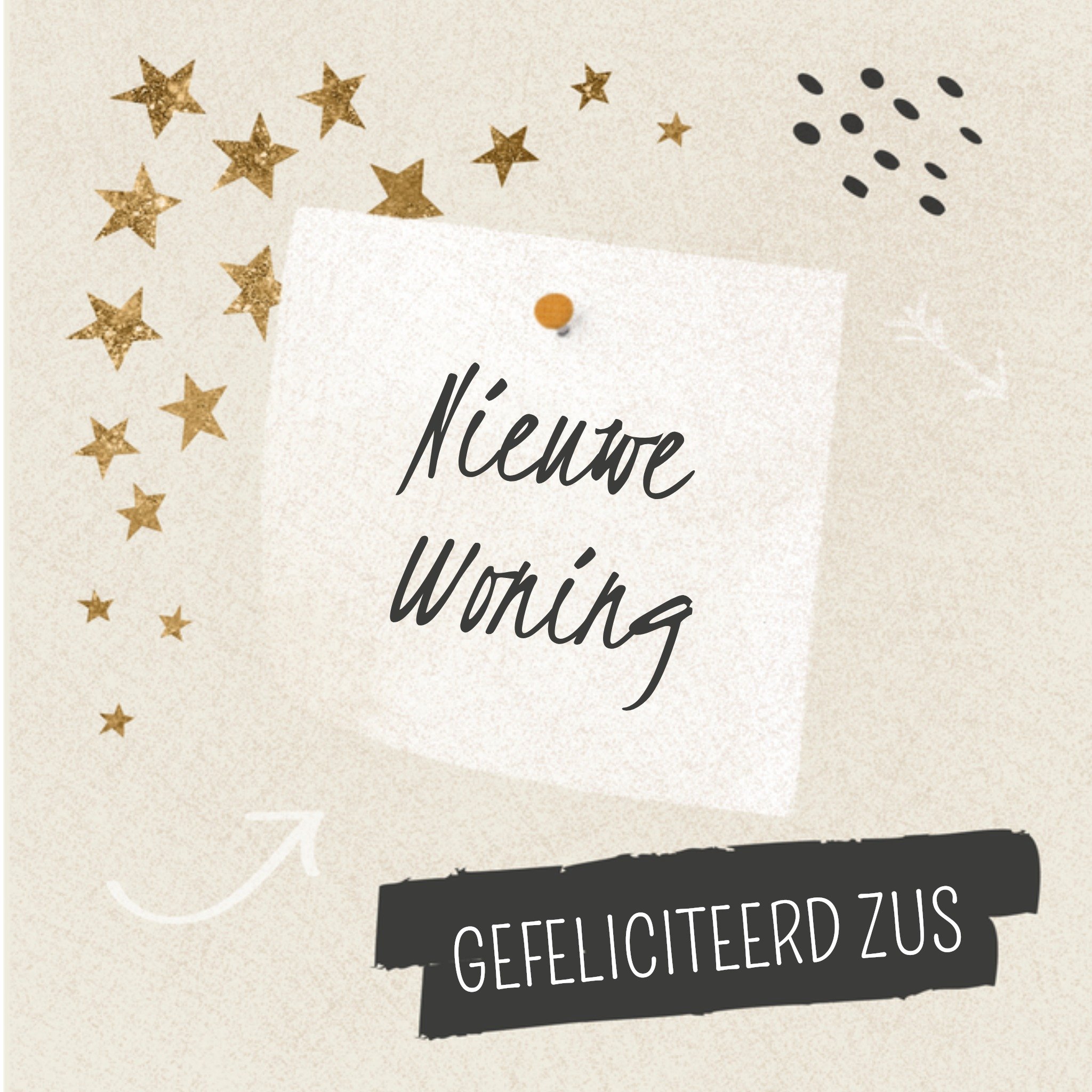 Greetz Verhuiskaart Zus Vierkant