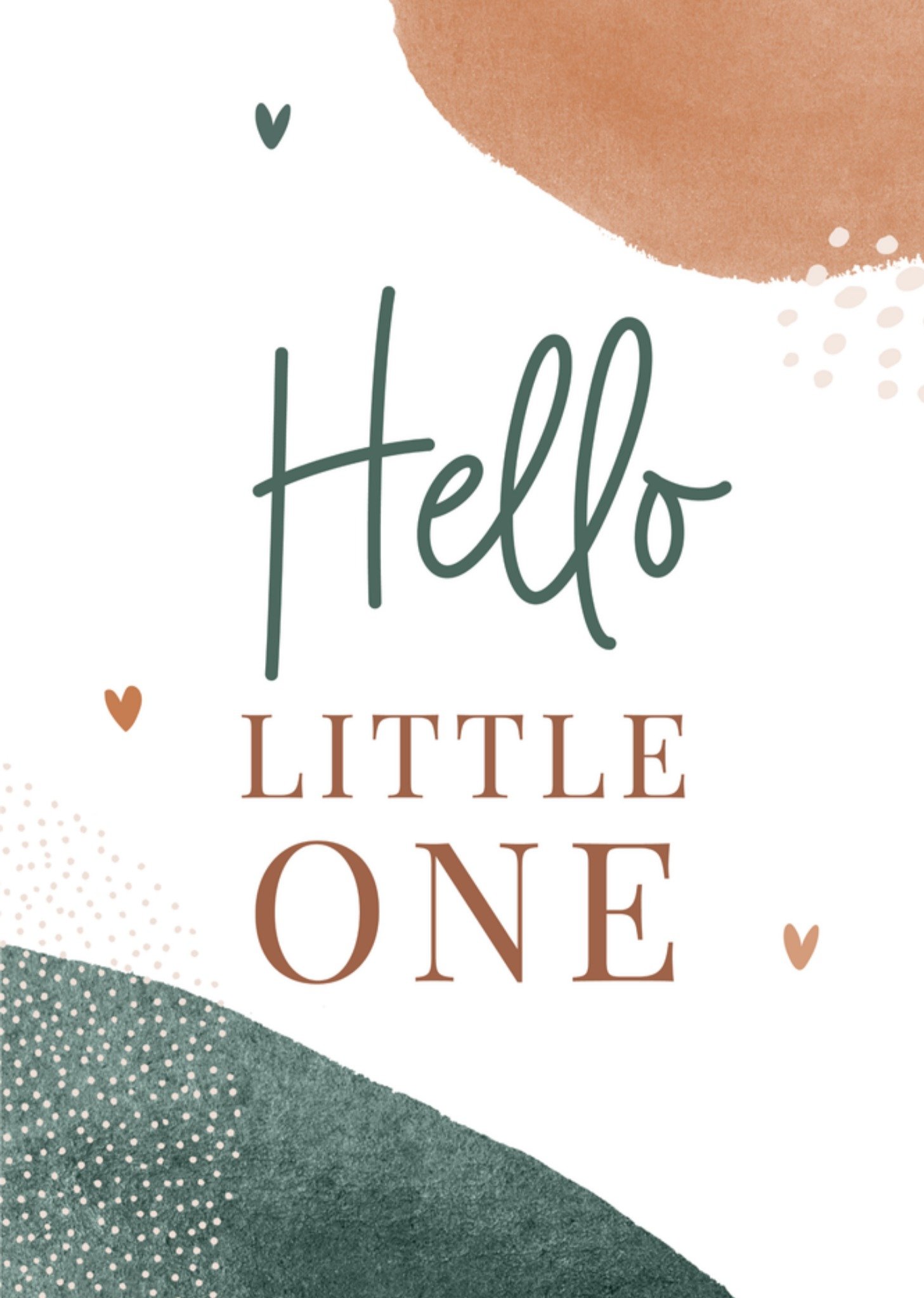 Geboortekaart Hello Little One Kaart Papercute