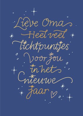 Greetz | Nieuwjaarskaart | Lieve Oma