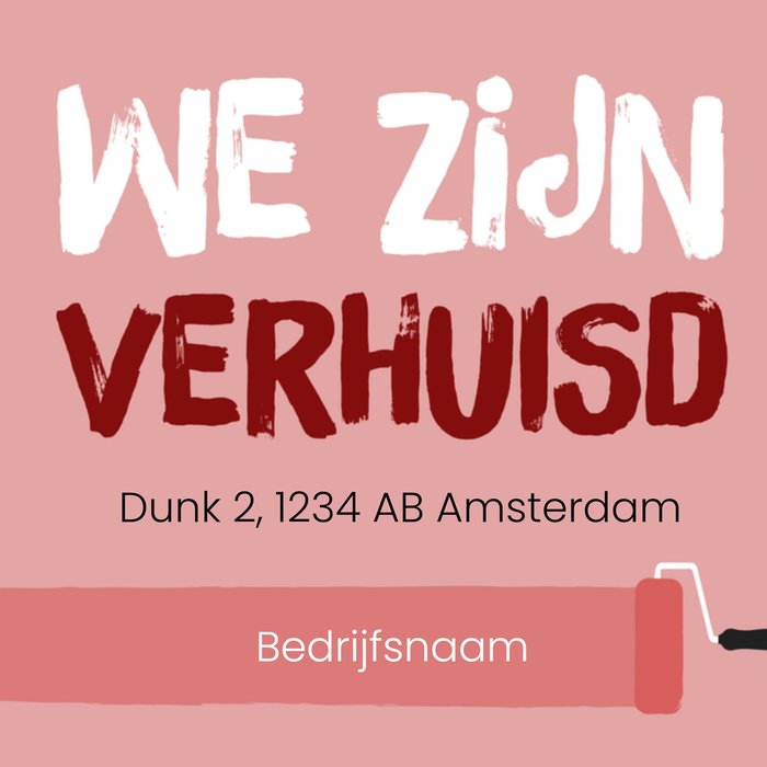 Greetz | Verhuiskaart | Neutraal