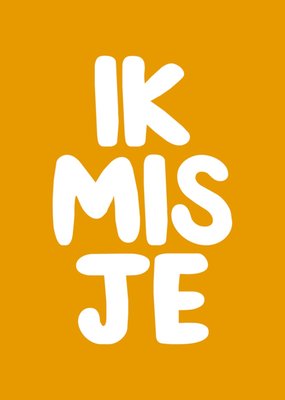 Greetz | Denken aan kaart | Ik mis je