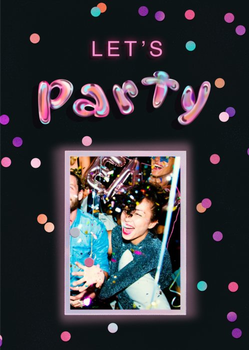 Greetz | Verjaardagskaart | 3D typografie | Let's party