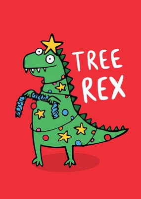 Katie Abey Design | Kerstkaart | grappig | dino