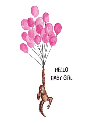 Greetz | Geboortekaart | ballonnen | meisje