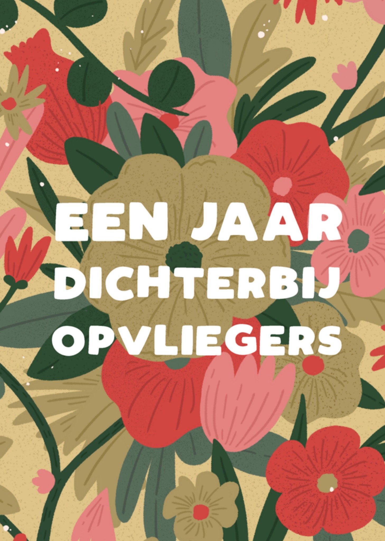 Verjaardagskaart opvliegers Kaart Charly Clements