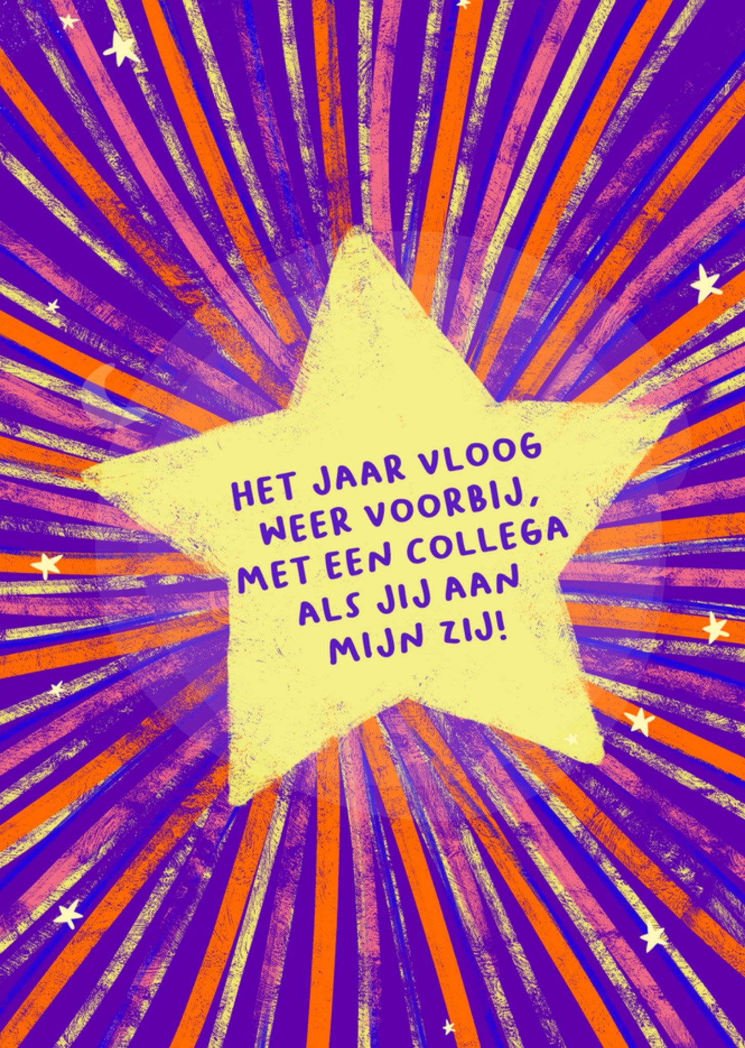 Liefs Jansje Nieuwjaarskaart Het Jaar Vloog Weer Voorbij Standard Card