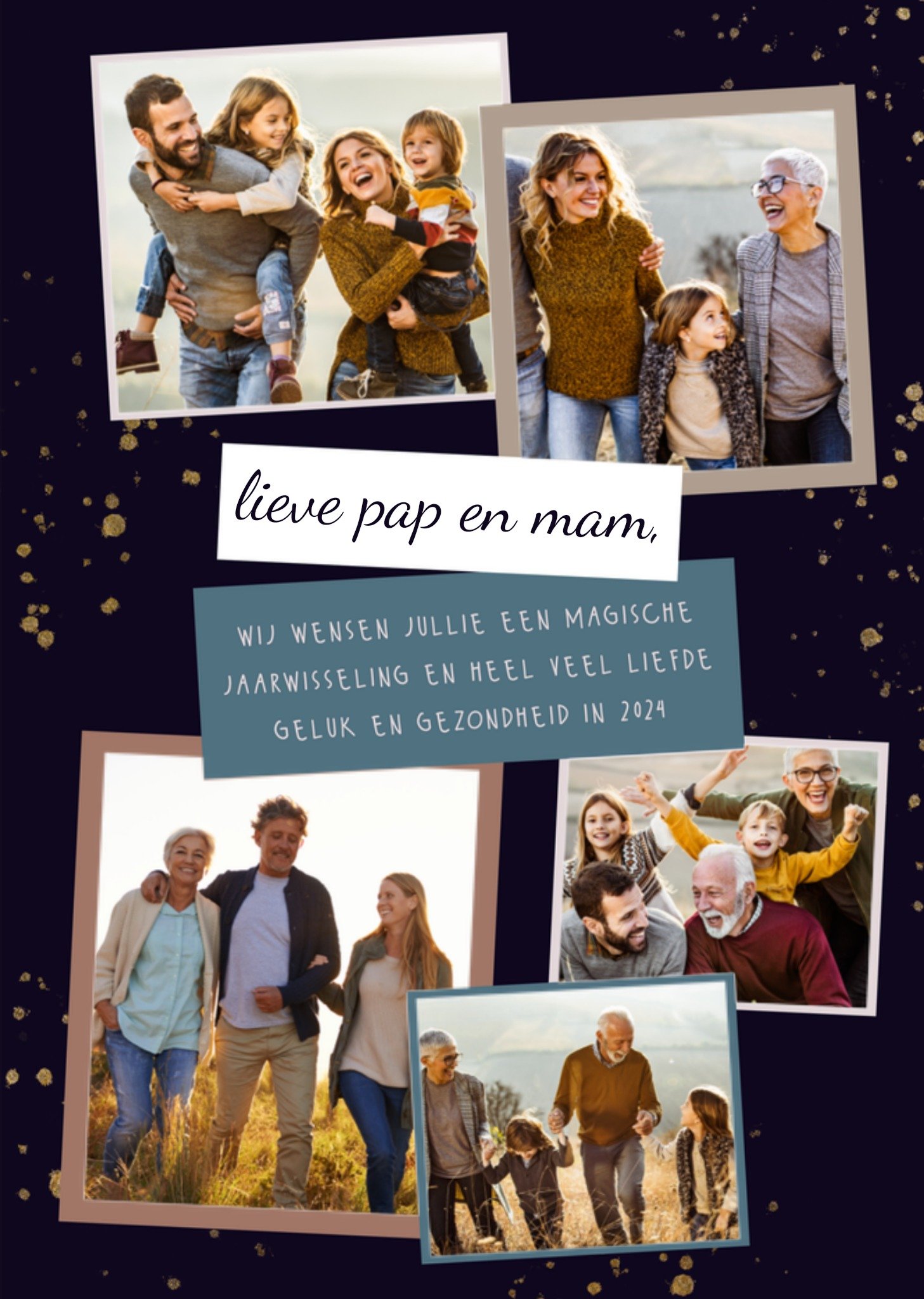 Nieuwjaarskaart Ouders Met fotos Kaart Greetz