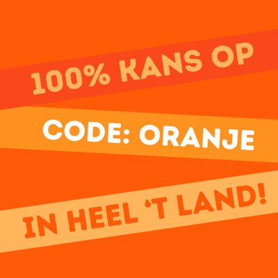 Greetz | Koningsdagkaart | code oranje