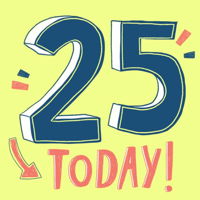 Greetz | Verjaardagskaart | 25 today