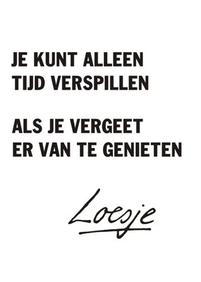 Kaarten met quotes | Loesje | Wit | Zwart | Tekst