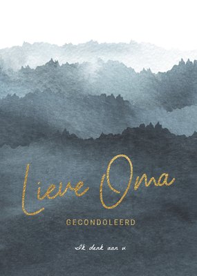 Luckz | Condoleancekaart | Gecondoleerd oma