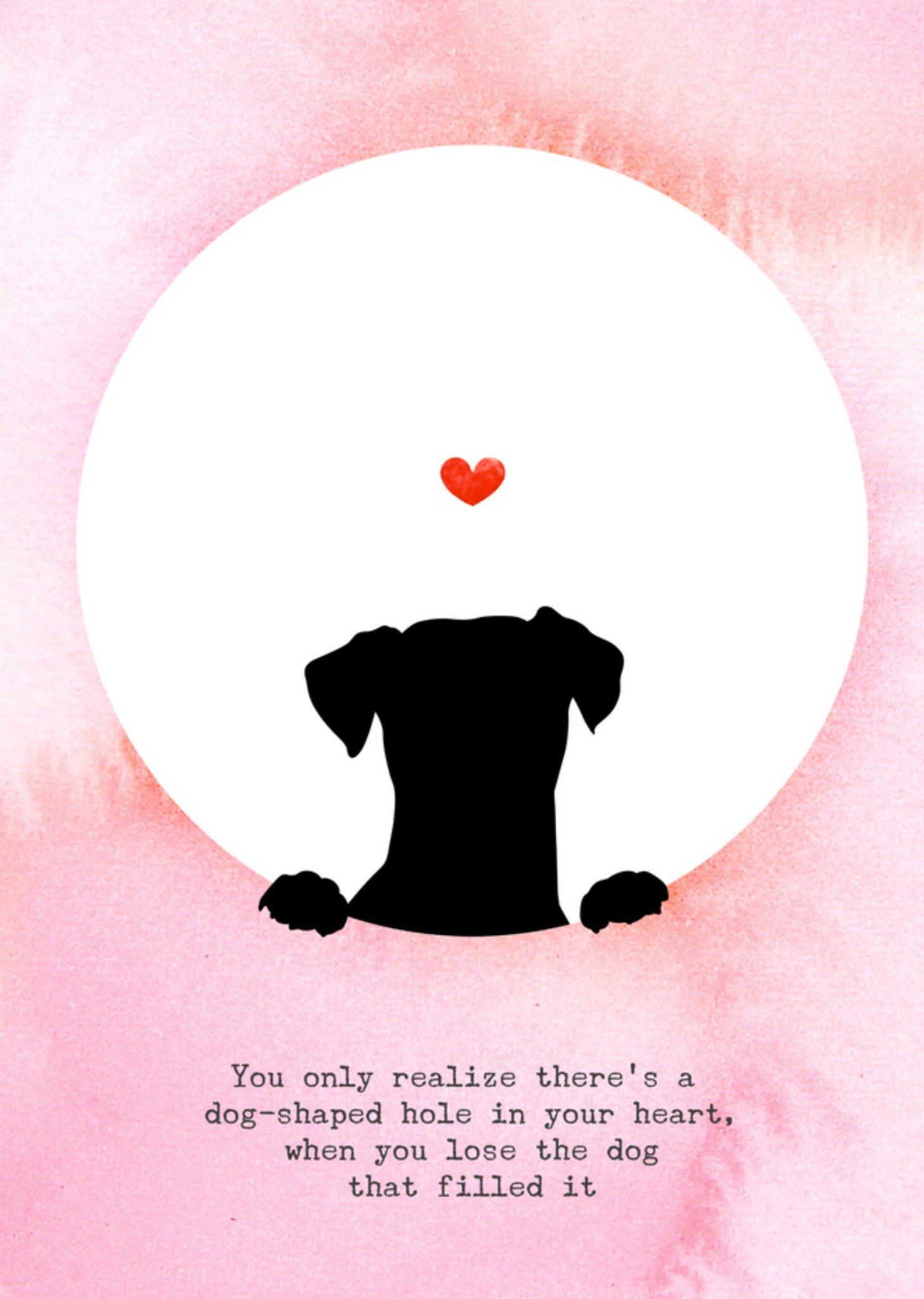 Condoleancekaart Overlijden hond Bright Spot