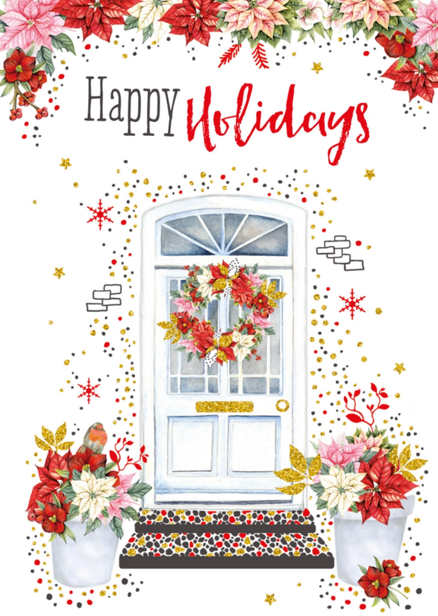 Kerst Deur Bloemen TMS