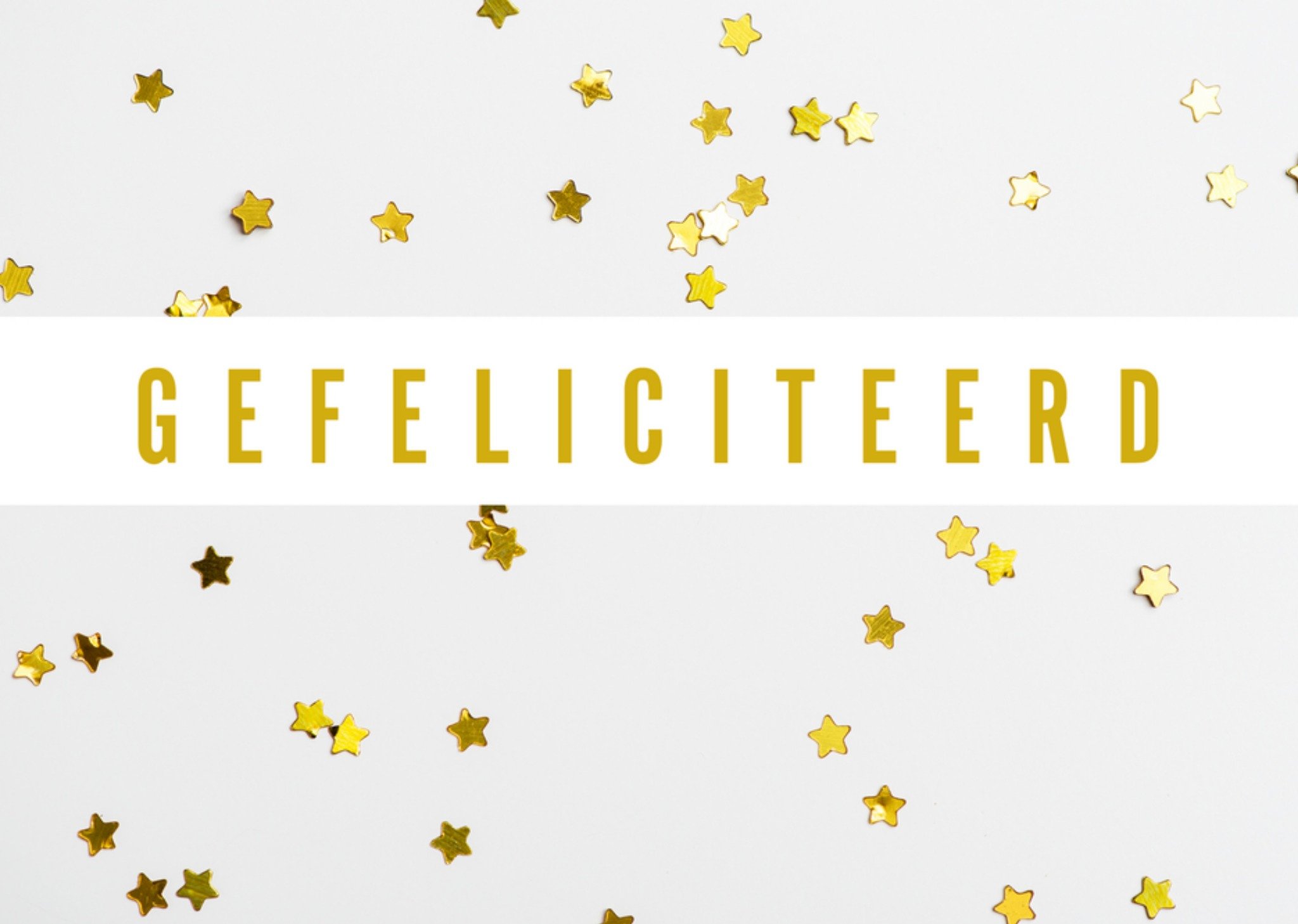 Greetz Felicitatiekaart sterren goud Standard Card