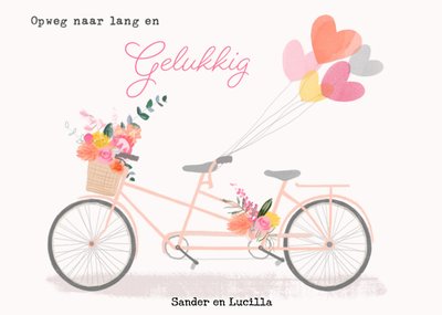 Greetz | Huwelijkskaart | fiets | verloofd