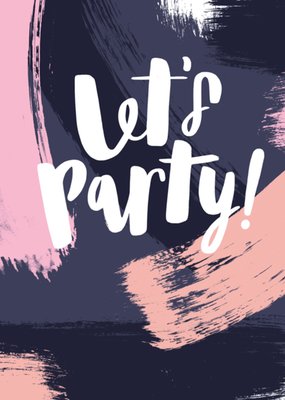 Sadler Jones | Verjaardagskaart | let's party