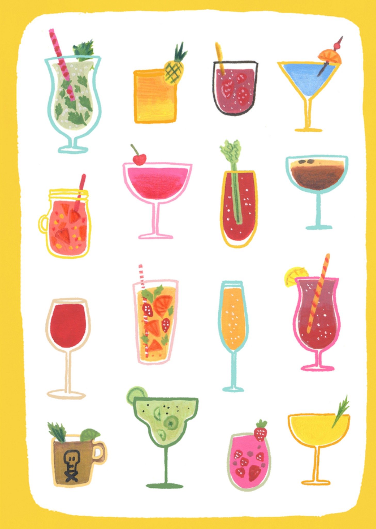 Greetz Verjaardagskaart cocktails Standard Card