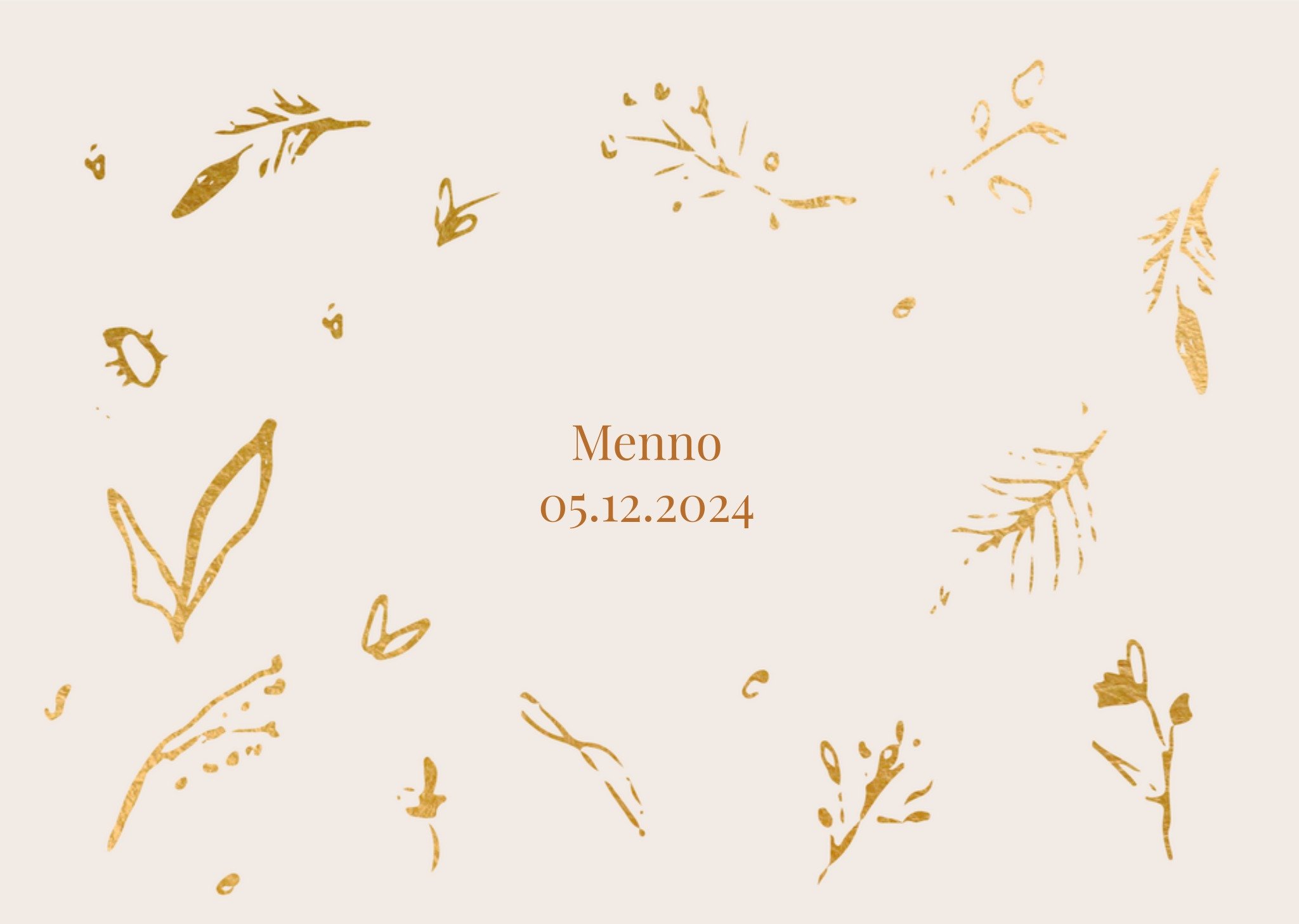 Greetz Geboortekaart Gouden Standard Card