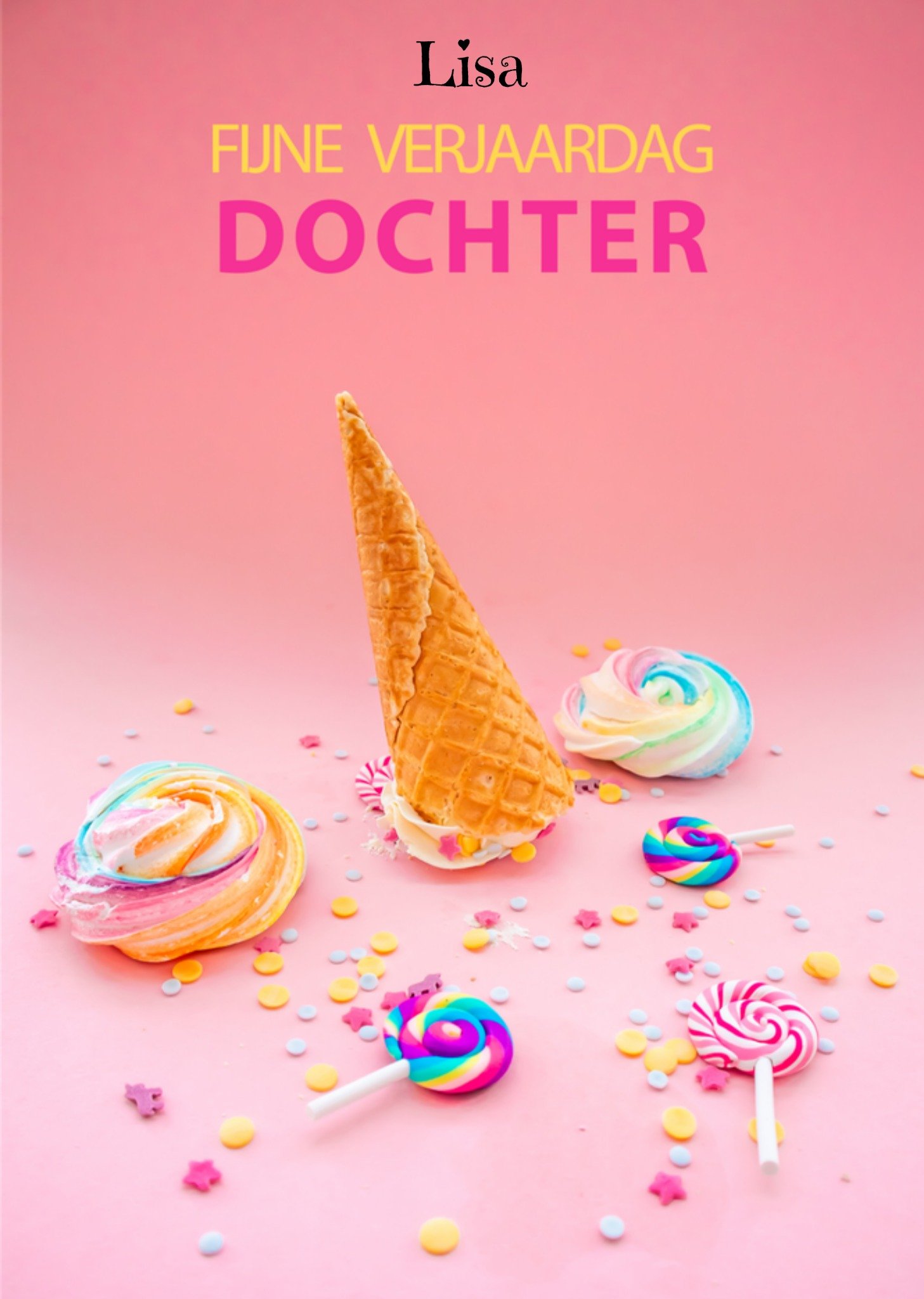 Verjaardagskaart Dochter Met naam Kaart Photoflash