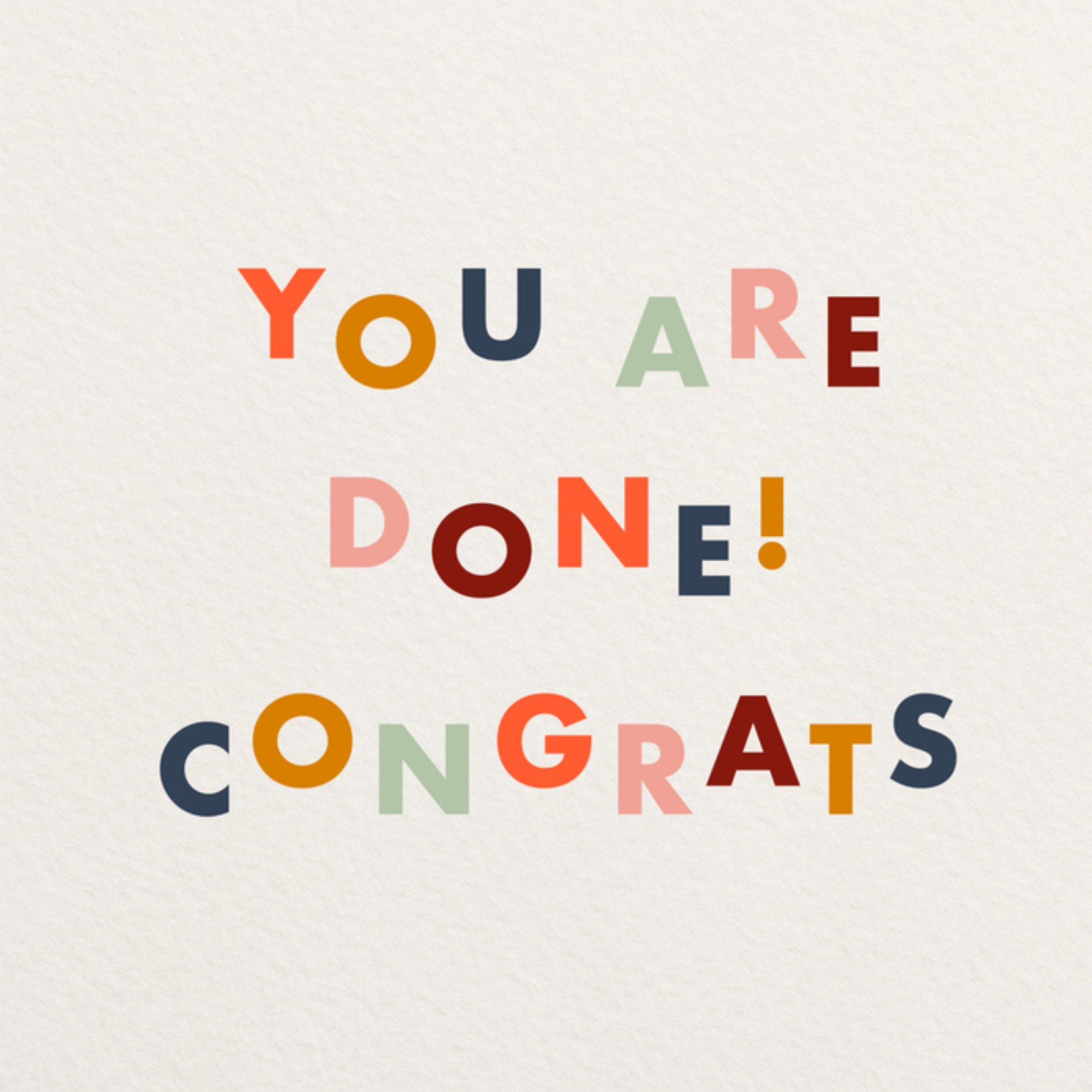 Greetz Geslaagd kaart you are done! Vierkant