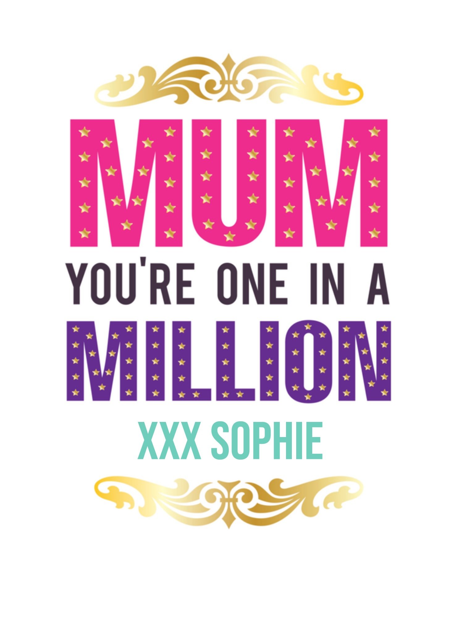 Verjaardagskaart met naam Kaart Pigment