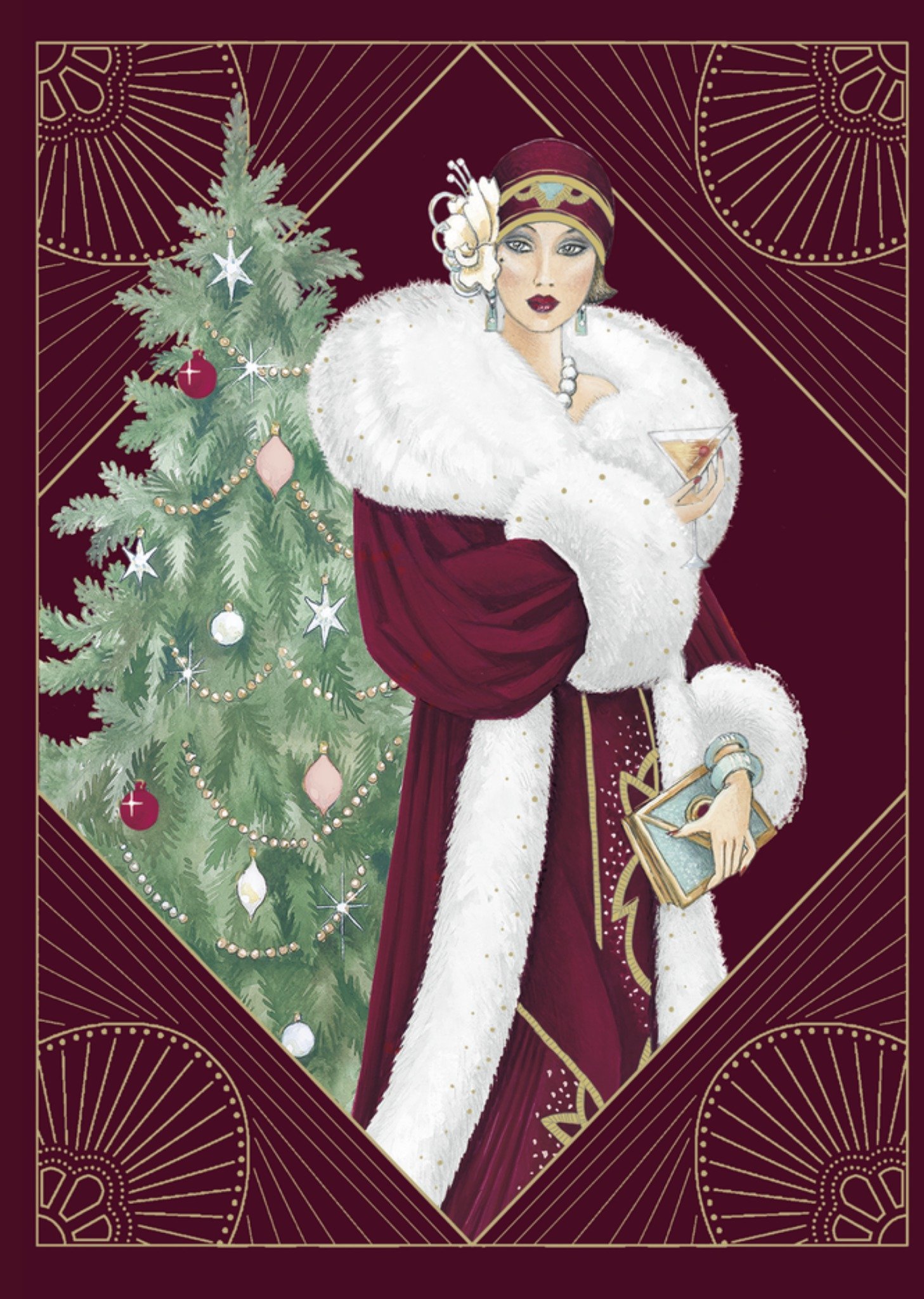 Kerstkaart Gatsby UK Greetings