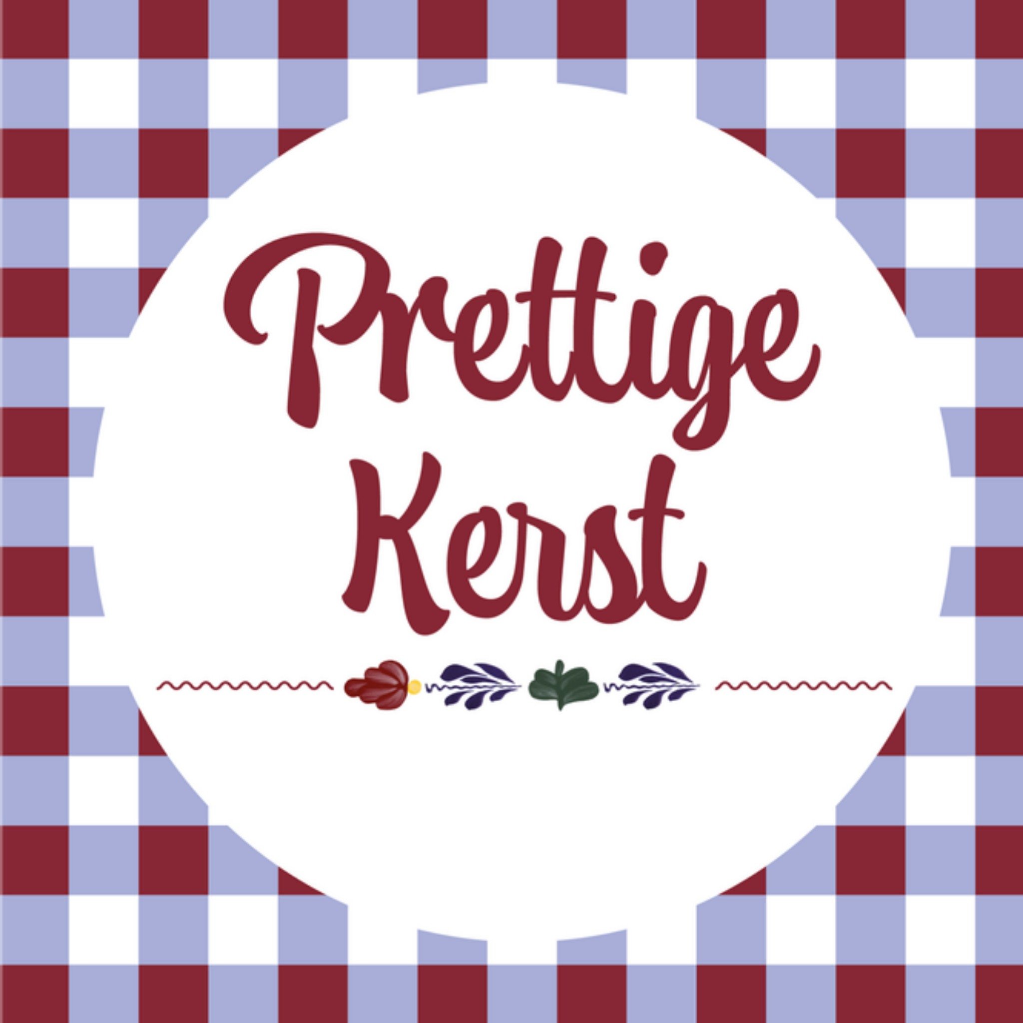 Kerstkaart Prettige kerst Boerenbont