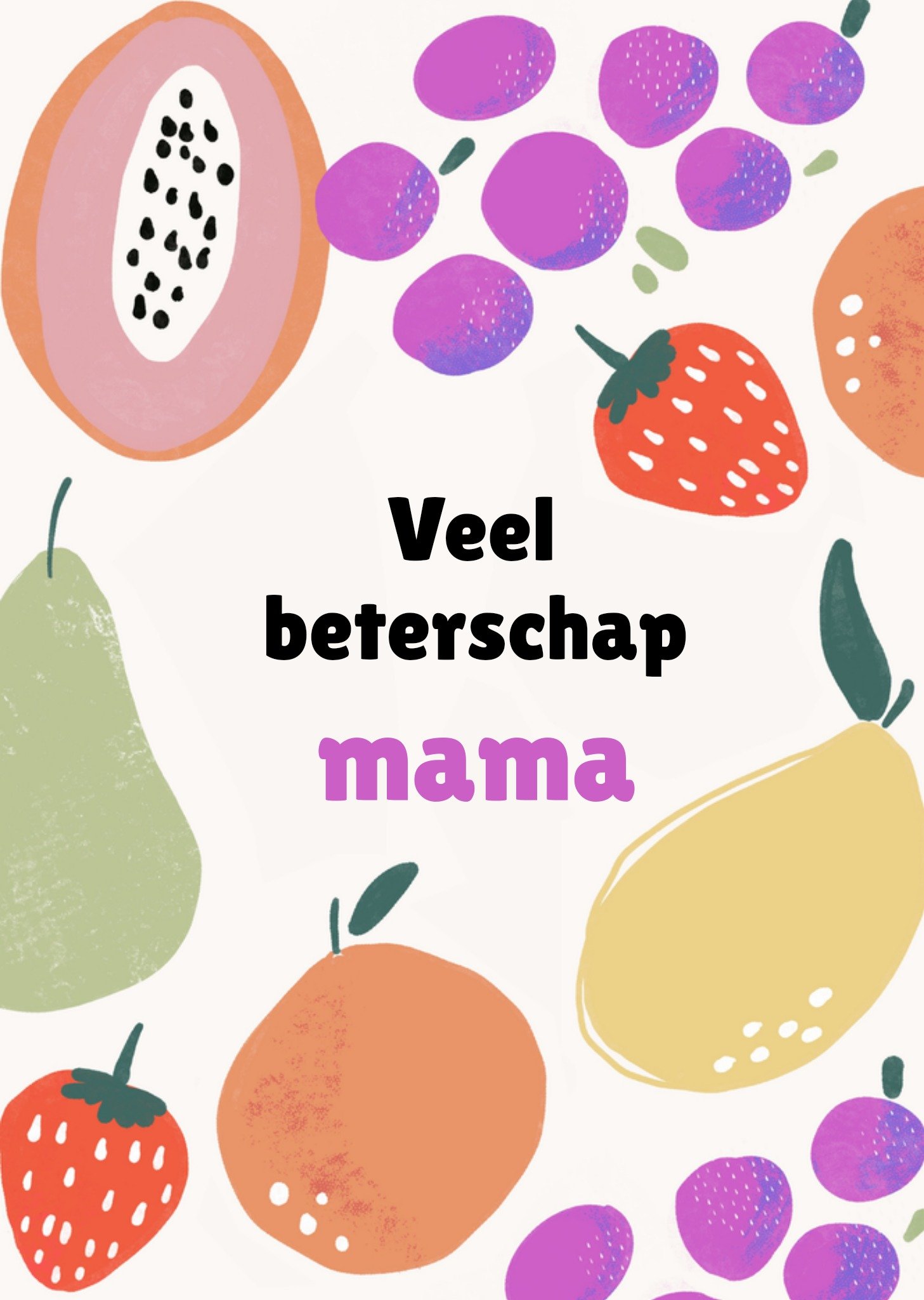 Beterschapskaart Veel beterschap mama Kaart Greetz