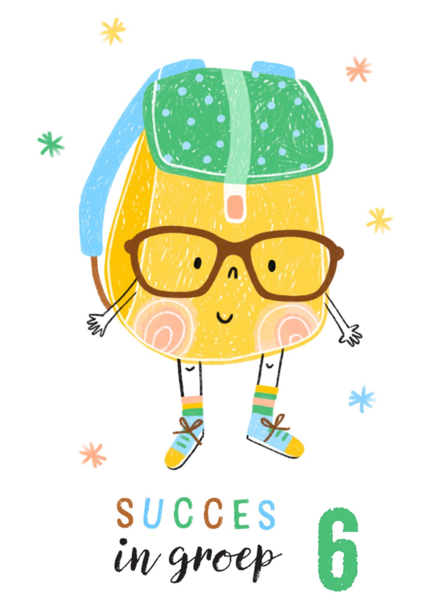 Back to school kaart groep 6 Kaart Marieke Witke