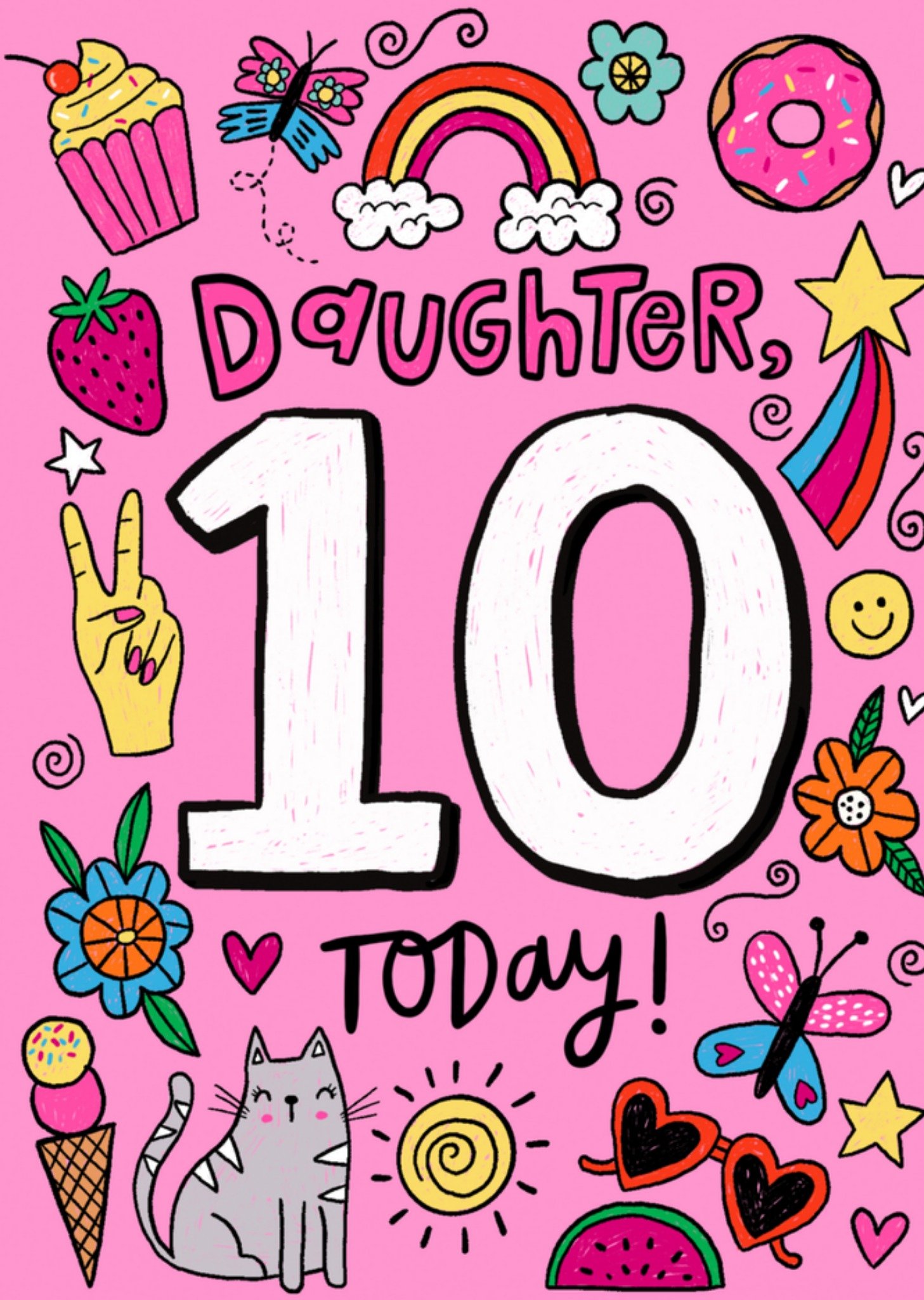 Verjaardagskaart 10 today! Kaart Greetz