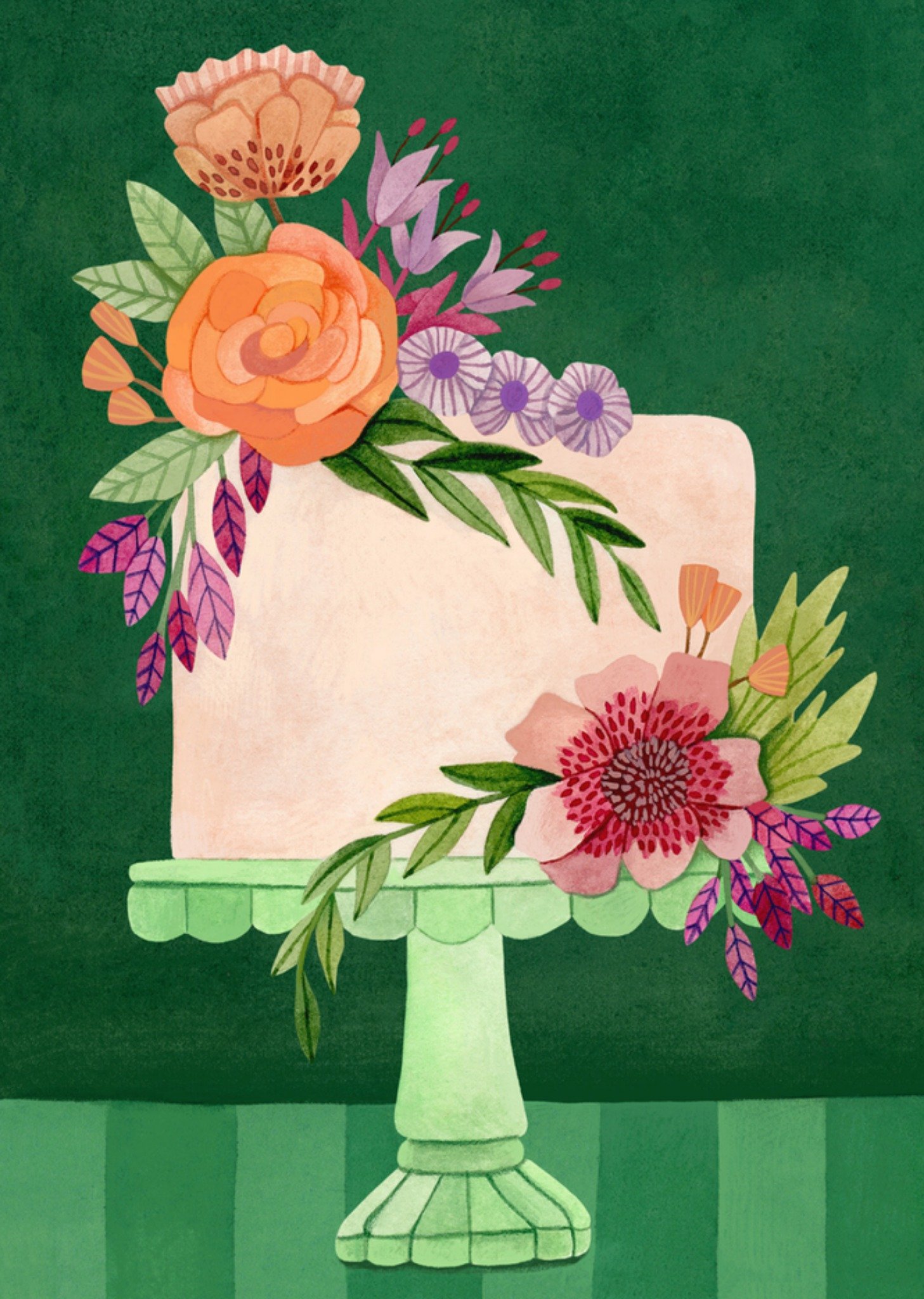 Verjaardagskaart taart Kaart Mia Whittemore